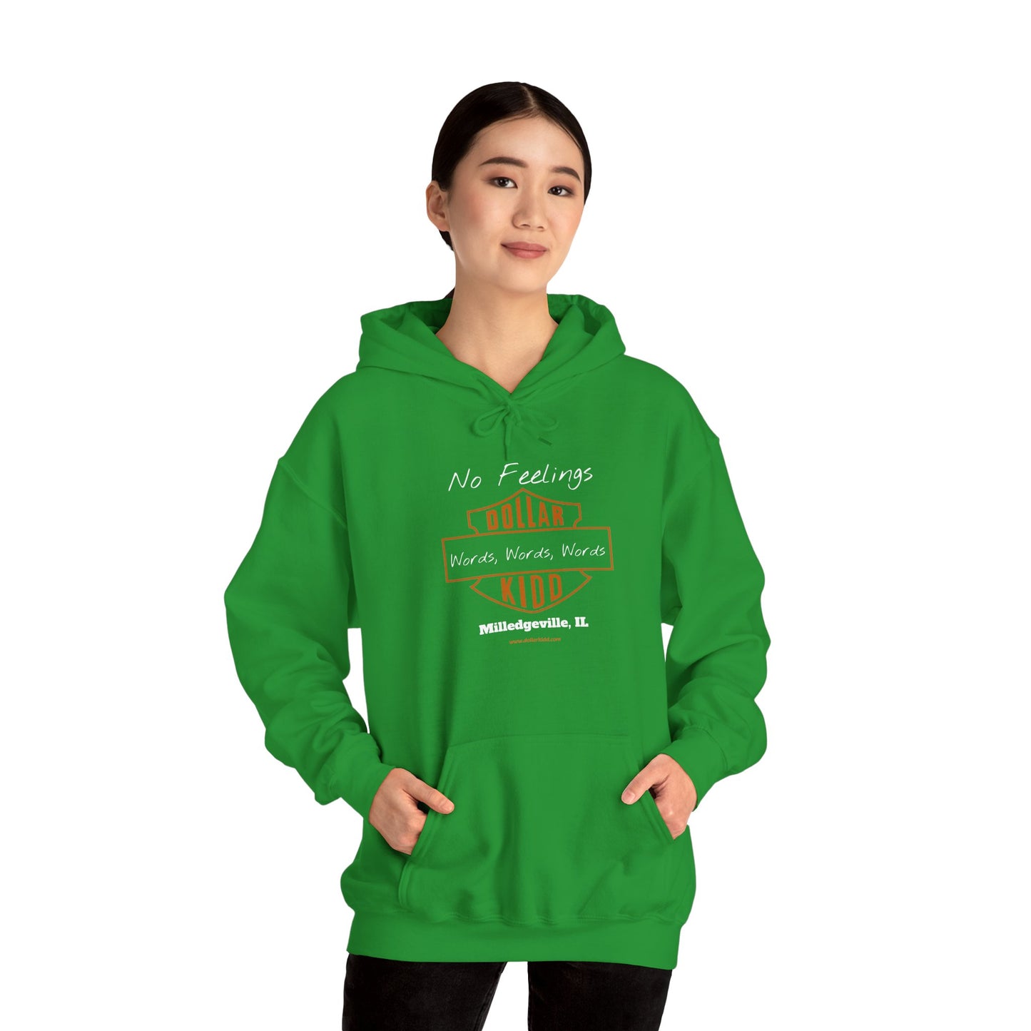 Words Words Words Front Only Unisex Heavy Blend™ Hooded Sweatshirt