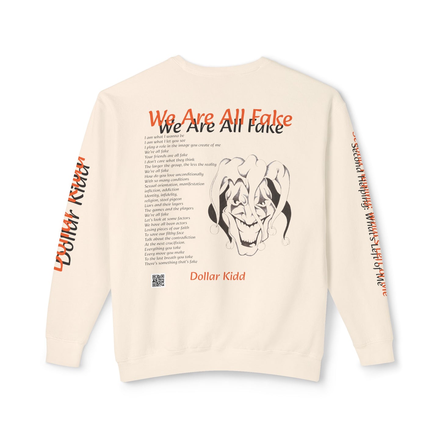We Are All Fake - Unisex Lightweight Crewneck Sweatshirt