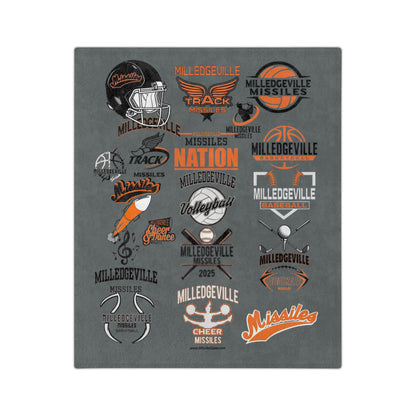 Missiles Nation 02 Velveteen Microfiber Blanket