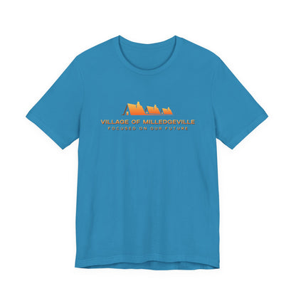 Focused on Our Future - Biker Back - Unisex Jersey Short Sleeve Tee