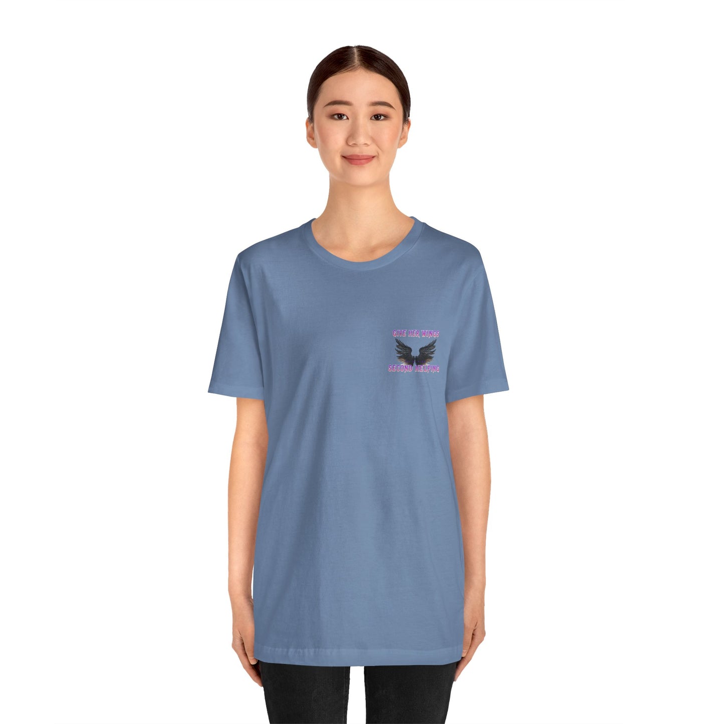 Give Her Wings Unisex Jersey Short Sleeve Tee