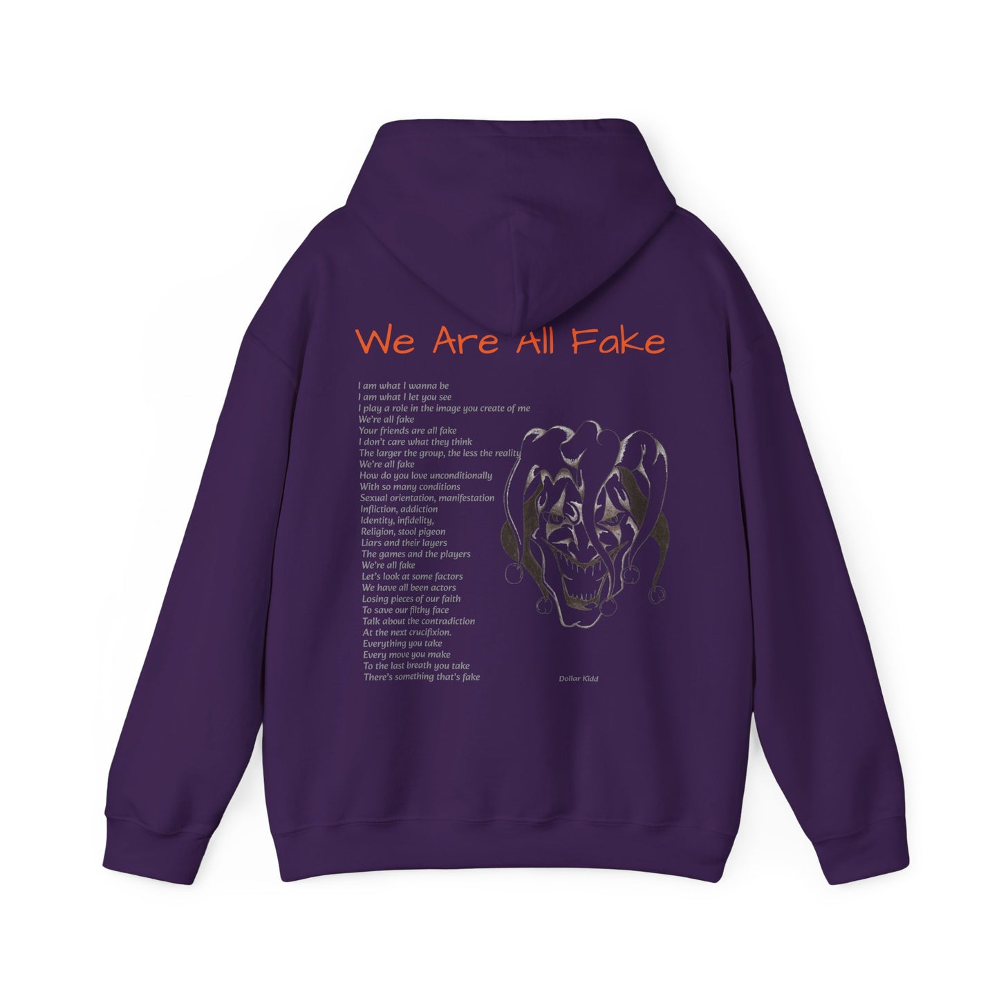 We Are All Fake - Dark Colors Unisex Heavy Blend™ Hooded Sweatshirt