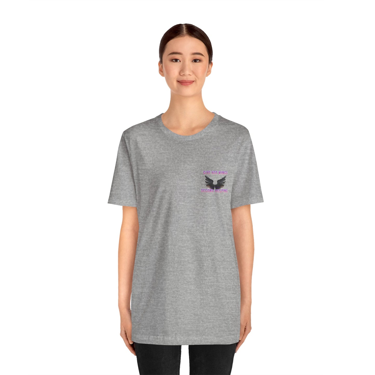 Give Her Wings Unisex Jersey Short Sleeve Tee