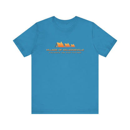 Focused on Our Future - Biker Back - Unisex Jersey Short Sleeve Tee