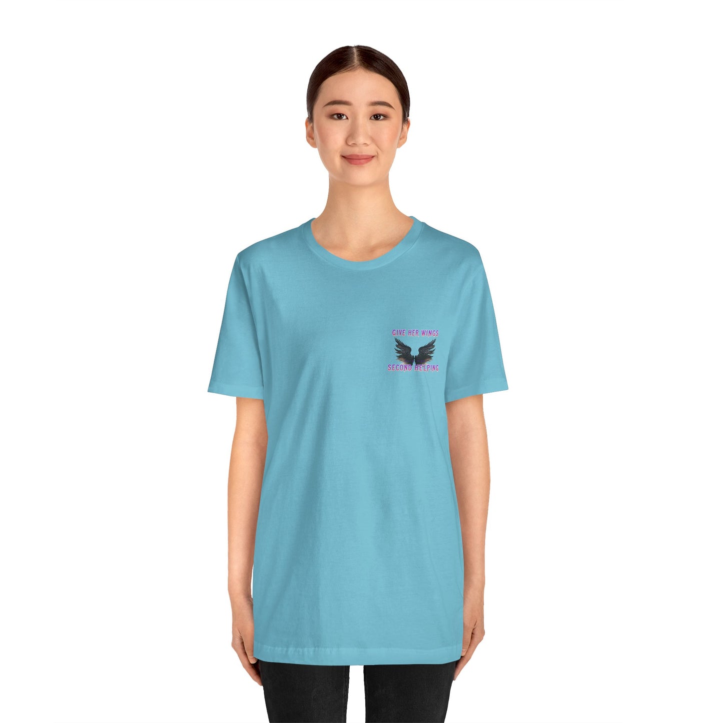 Give Her Wings Unisex Jersey Short Sleeve Tee