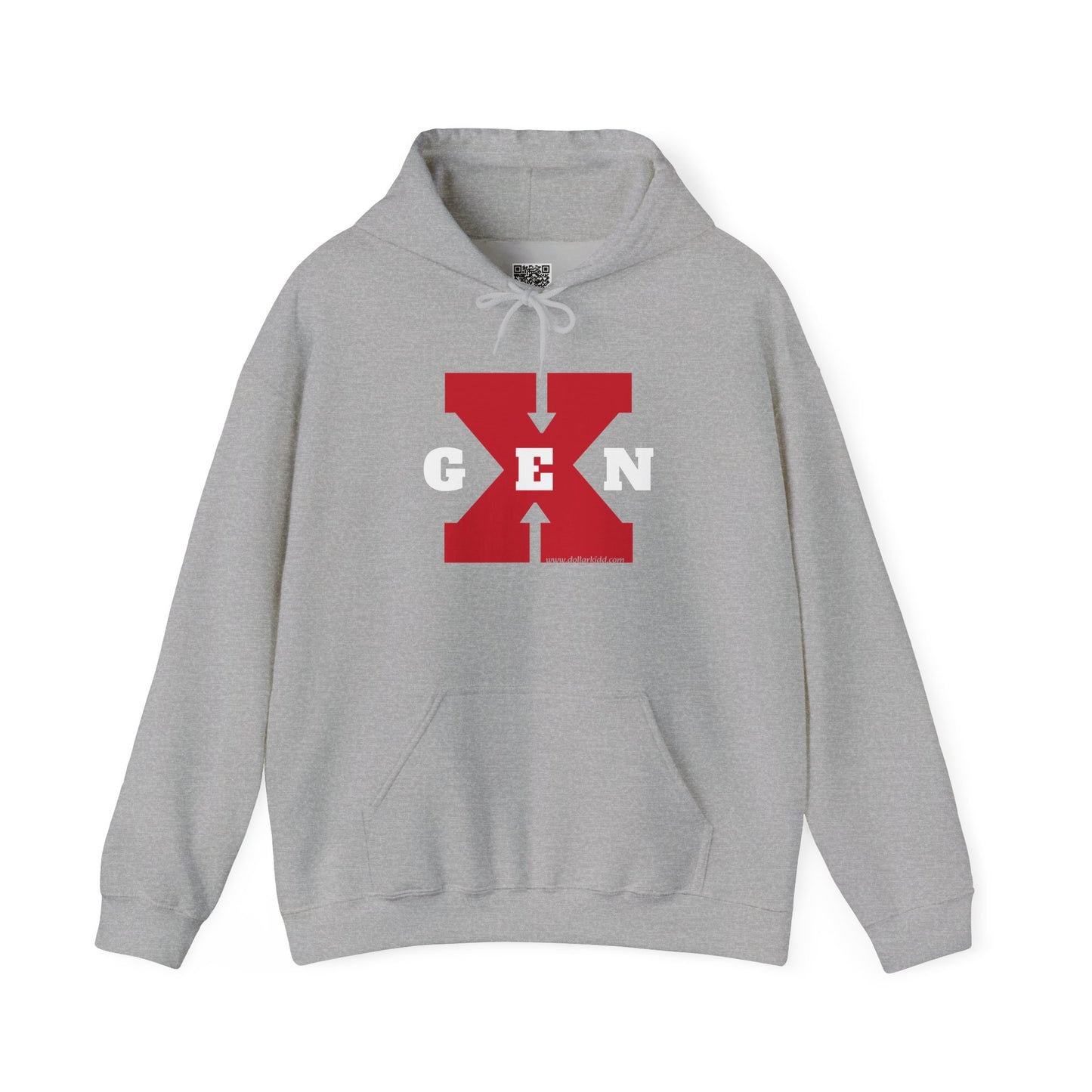 Gen X - 01 Big Red Unisex Heavy Blend™ Hooded Sweatshirt