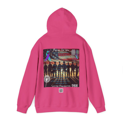 Awareness - Suicide Prevention - 22 Veteran's A Day Unisex Heavy Blend™ Hooded Sweatshirt