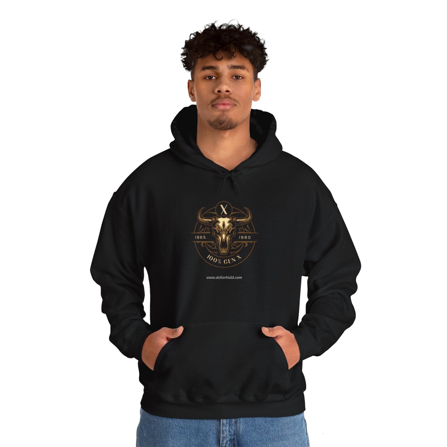 Gen X - Bull Skull A Unisex Heavy Blend™ Hooded Sweatshirt