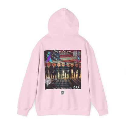 Awareness - Suicide Prevention - 22 Veteran's A Day Unisex Heavy Blend™ Hooded Sweatshirt