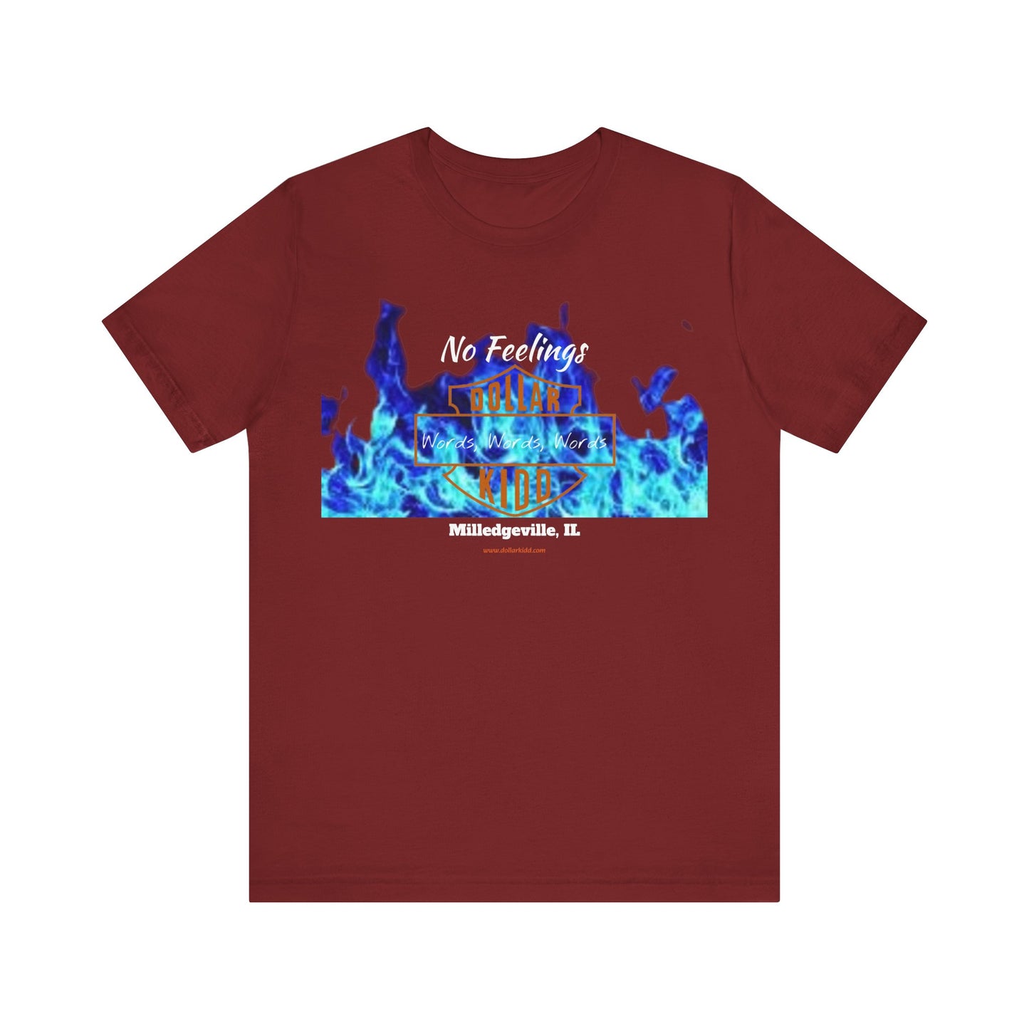 Words Words Words - Orange Logo  Unisex Jersey Short Sleeve Tee