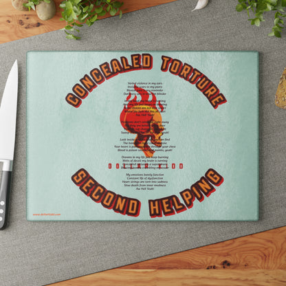 Concealed Torture - Glass Cutting Board