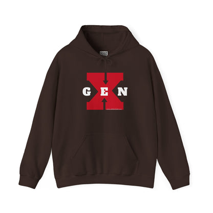 Gen X - 01 Big Red Unisex Heavy Blend™ Hooded Sweatshirt