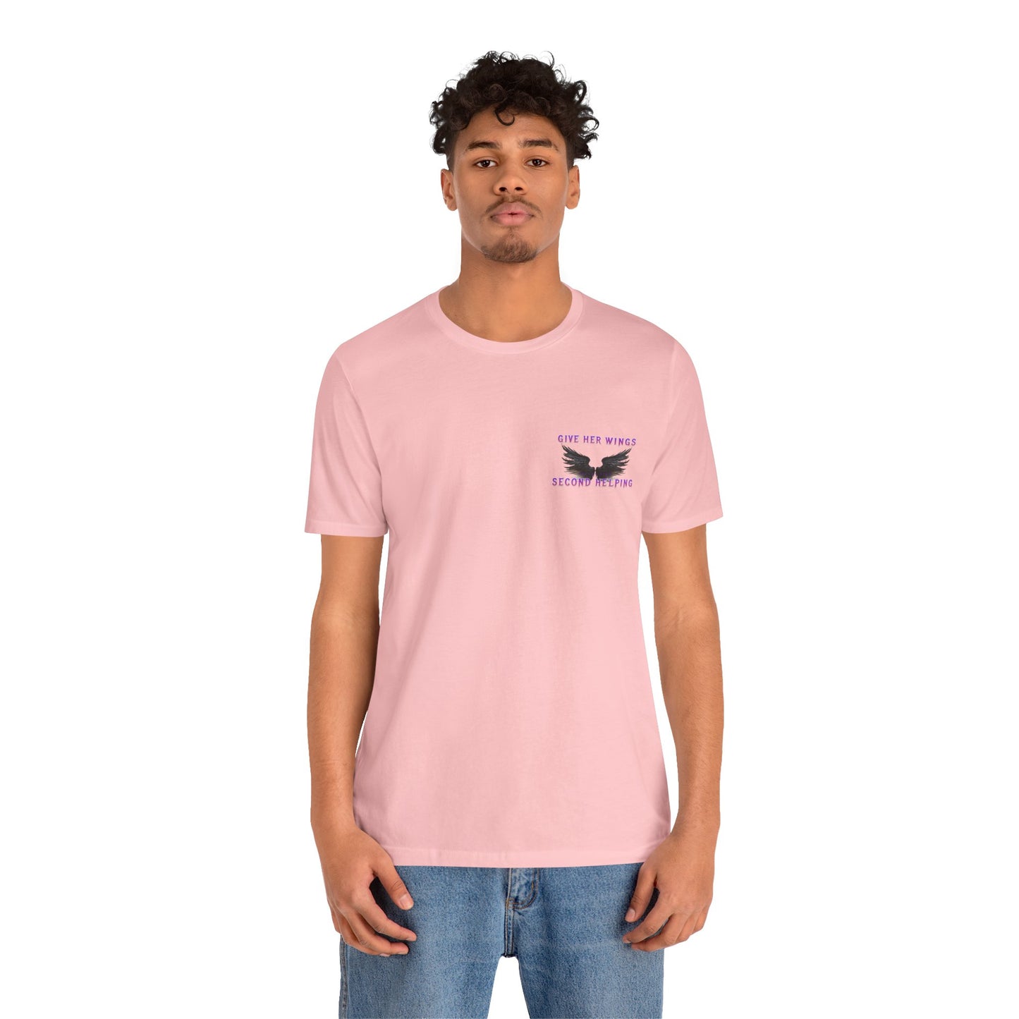 Give Her Wings Unisex Jersey Short Sleeve Tee