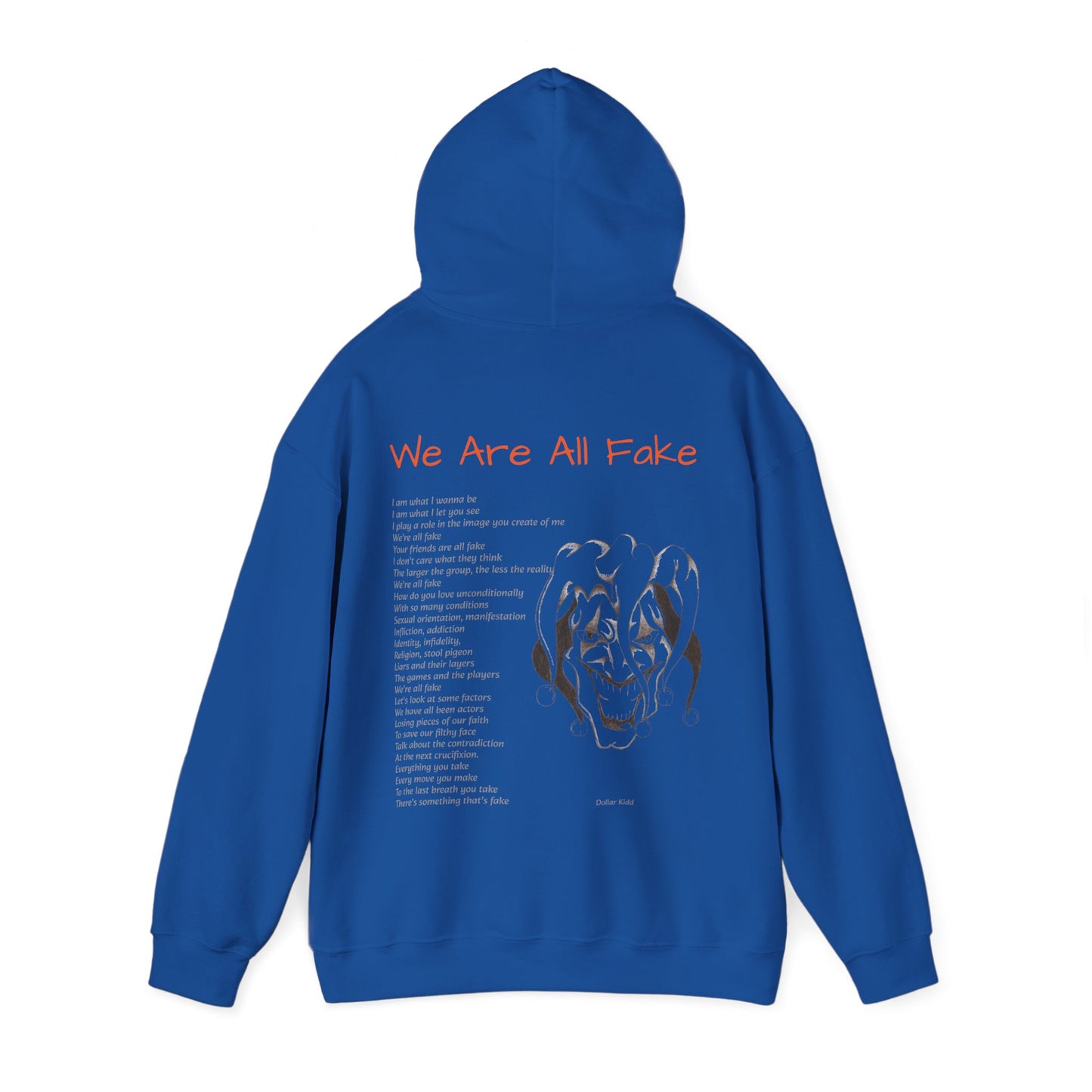 We Are All Fake - Dark Colors Unisex Heavy Blend™ Hooded Sweatshirt