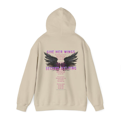 Give Her Wings Unisex Heavy Blend™ Hooded Sweatshirt