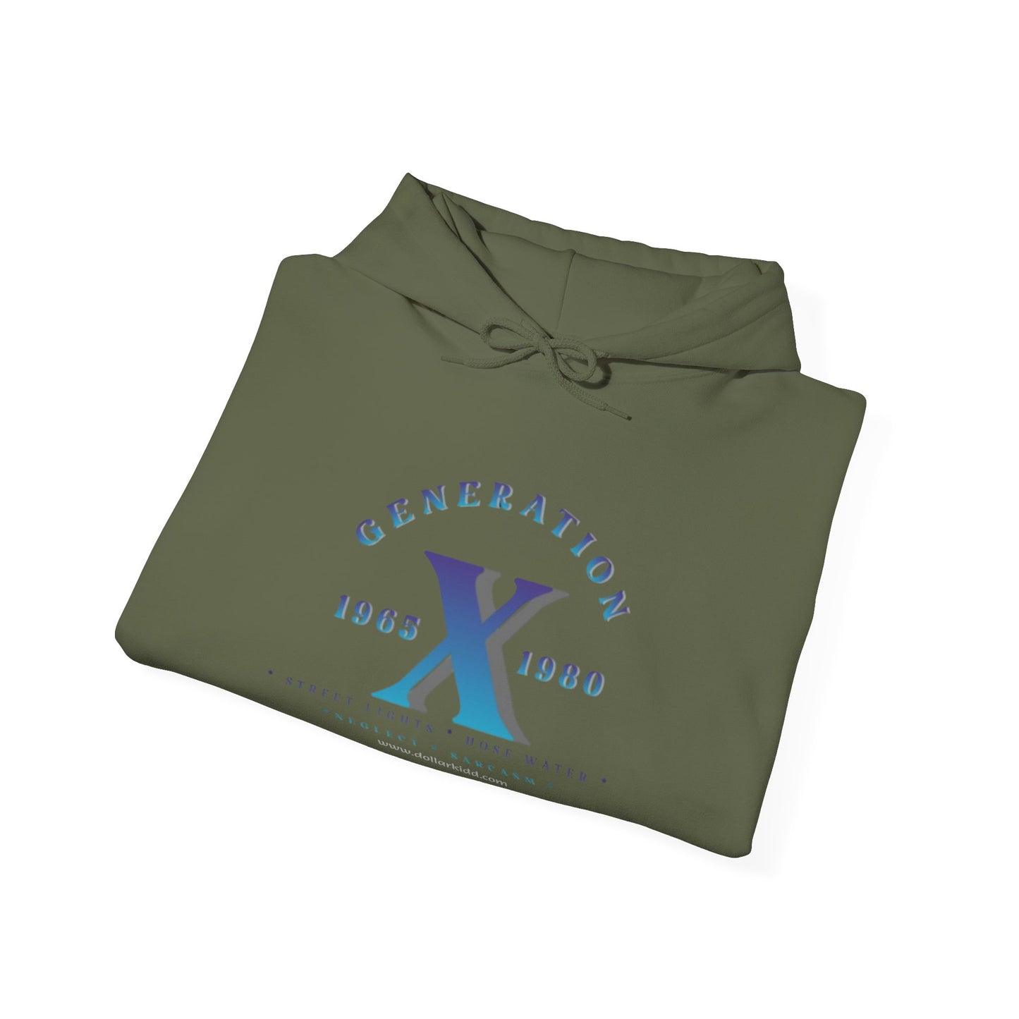 Gen X - 01 Blue Unisex Heavy Blend™ Hooded Sweatshirt