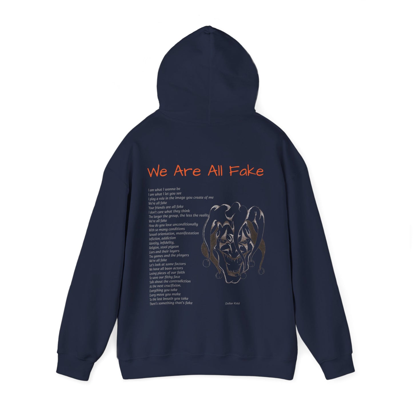 We Are All Fake - Dark Colors Unisex Heavy Blend™ Hooded Sweatshirt
