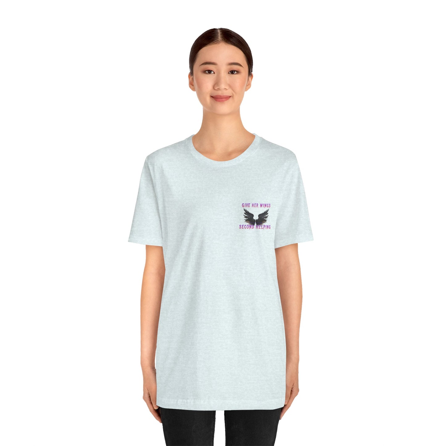 Give Her Wings Unisex Jersey Short Sleeve Tee