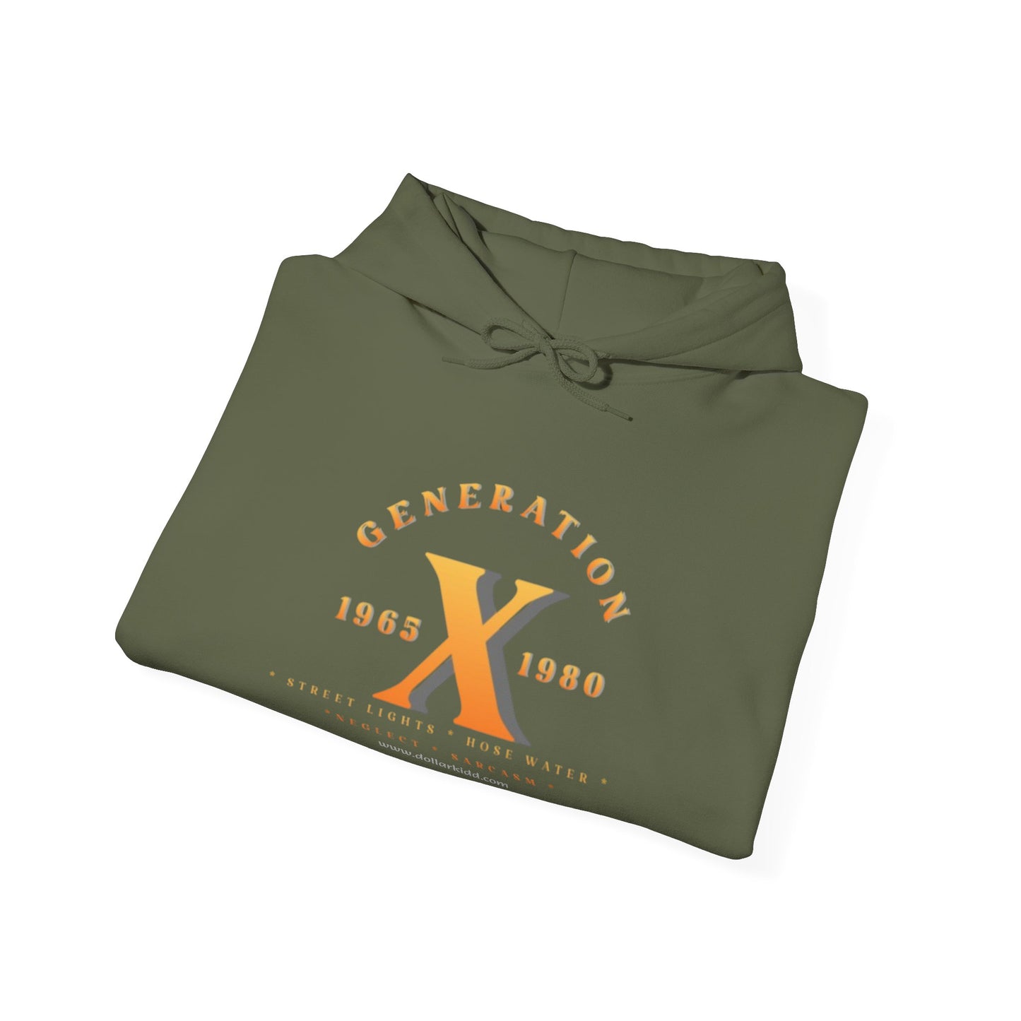 Gen X - 01 Orange Unisex Heavy Blend™ Hooded Sweatshirt