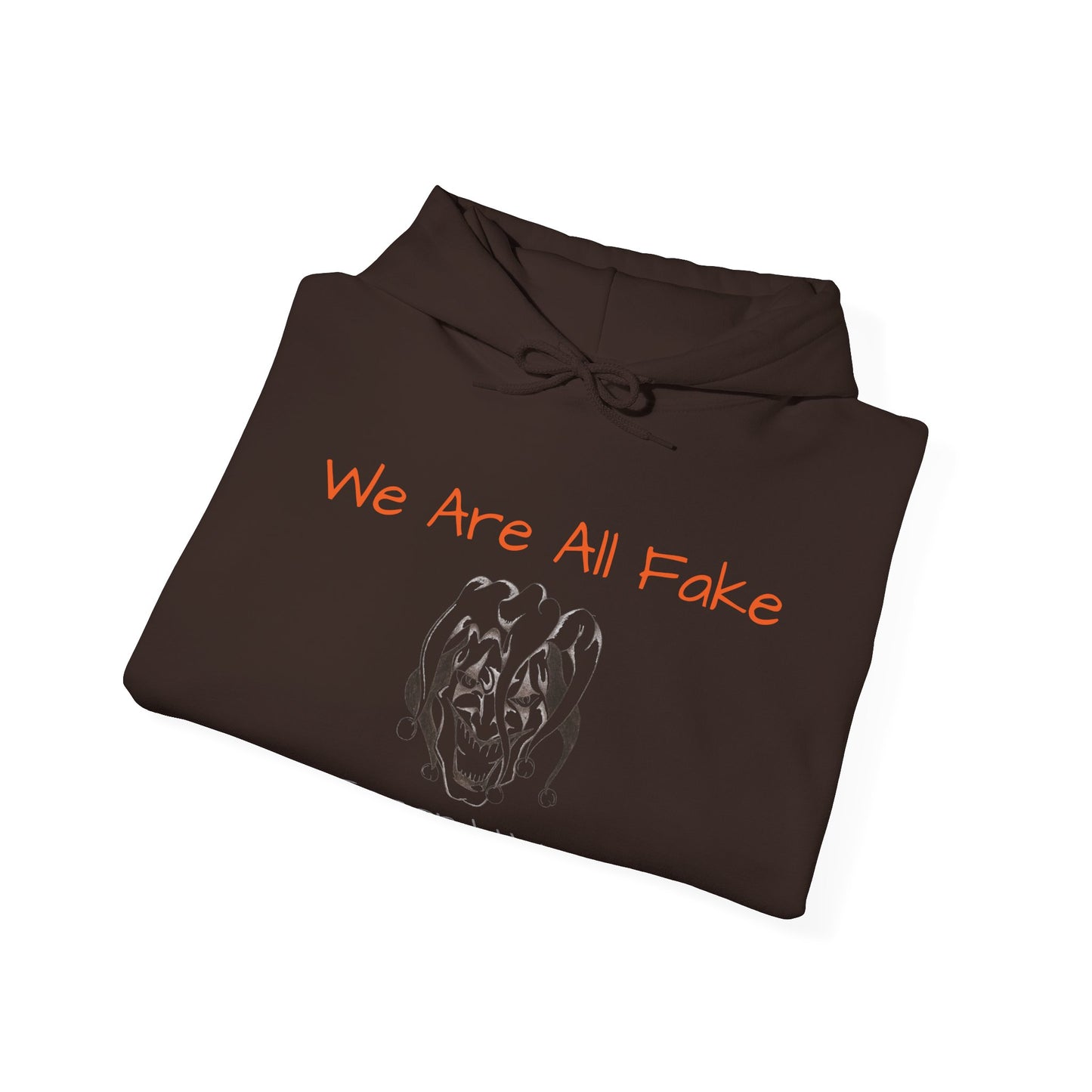 We Are All Fake - Dark Colors Unisex Heavy Blend™ Hooded Sweatshirt