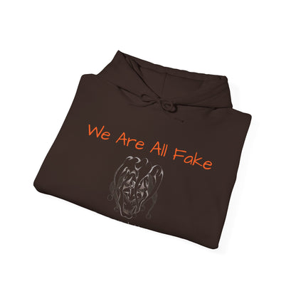 We Are All Fake - Dark Colors Unisex Heavy Blend™ Hooded Sweatshirt