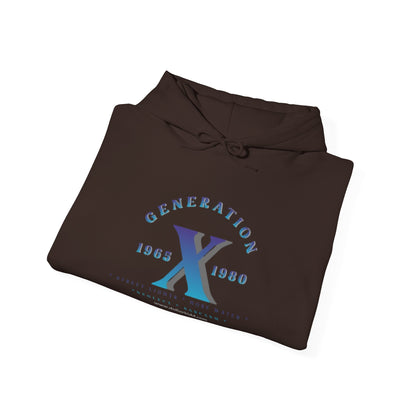 Gen X - 01 Blue Unisex Heavy Blend™ Hooded Sweatshirt