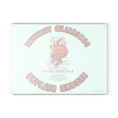 Concealed Torture - Glass Cutting Board