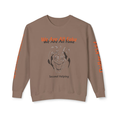 We Are All Fake - Unisex Lightweight Crewneck Sweatshirt
