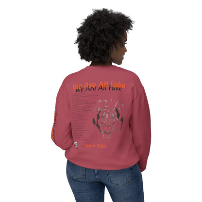 We Are All Fake - Unisex Lightweight Crewneck Sweatshirt