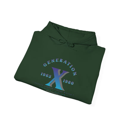 Gen X - 01 Blue Unisex Heavy Blend™ Hooded Sweatshirt
