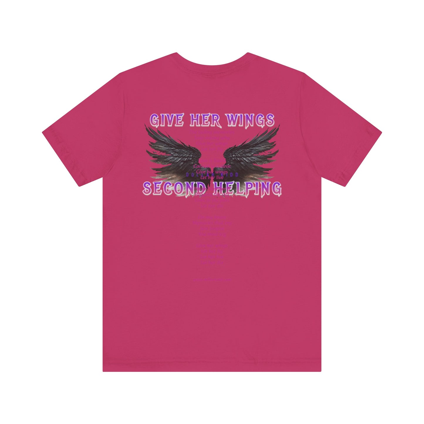 Give Her Wings Unisex Jersey Short Sleeve Tee