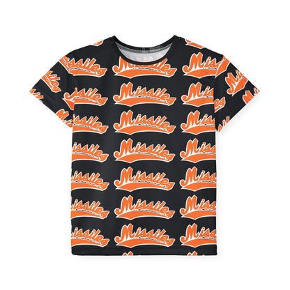 Missiles - Kids Black Sports Jersey (AOP)