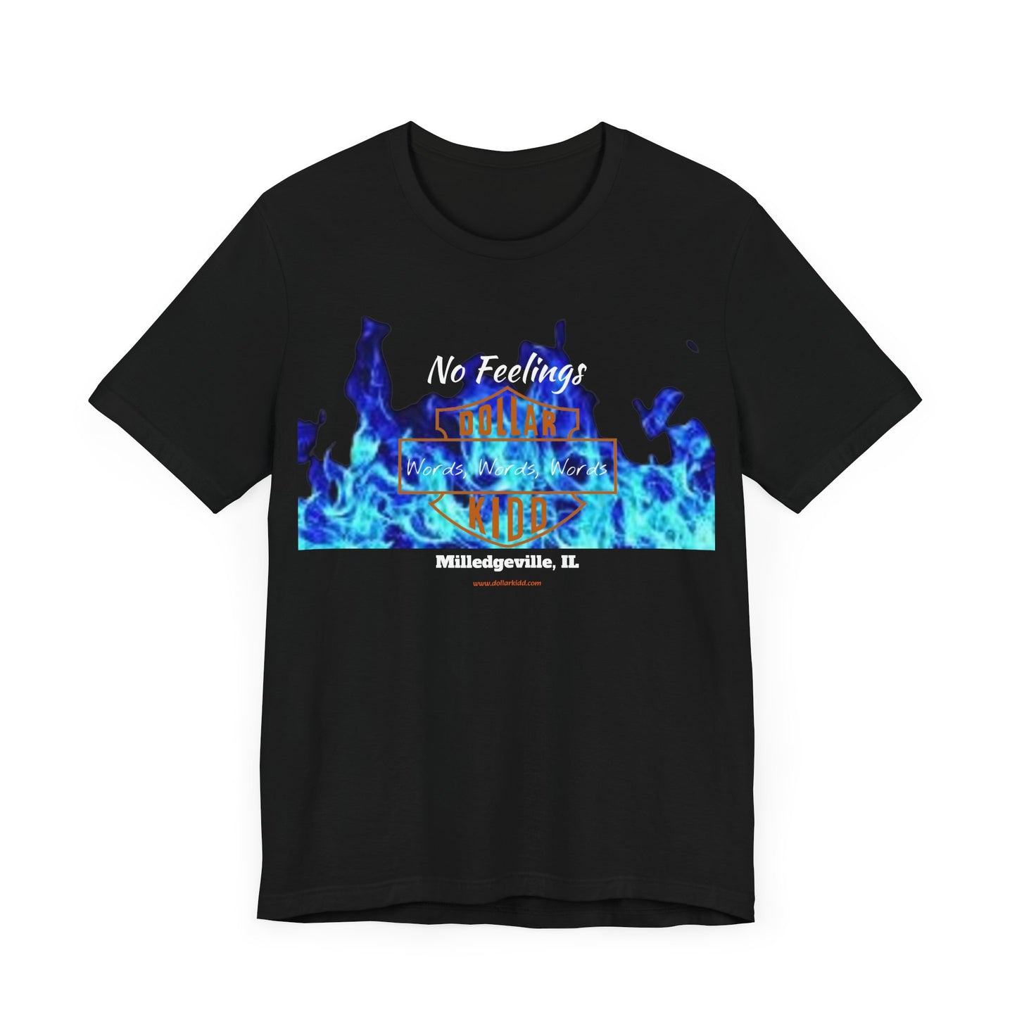 Words Words Words - Orange Logo  Unisex Jersey Short Sleeve Tee