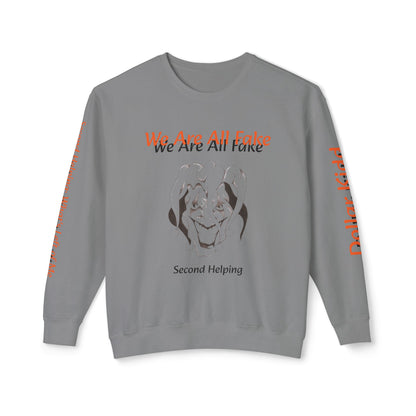 We Are All Fake - Unisex Lightweight Crewneck Sweatshirt