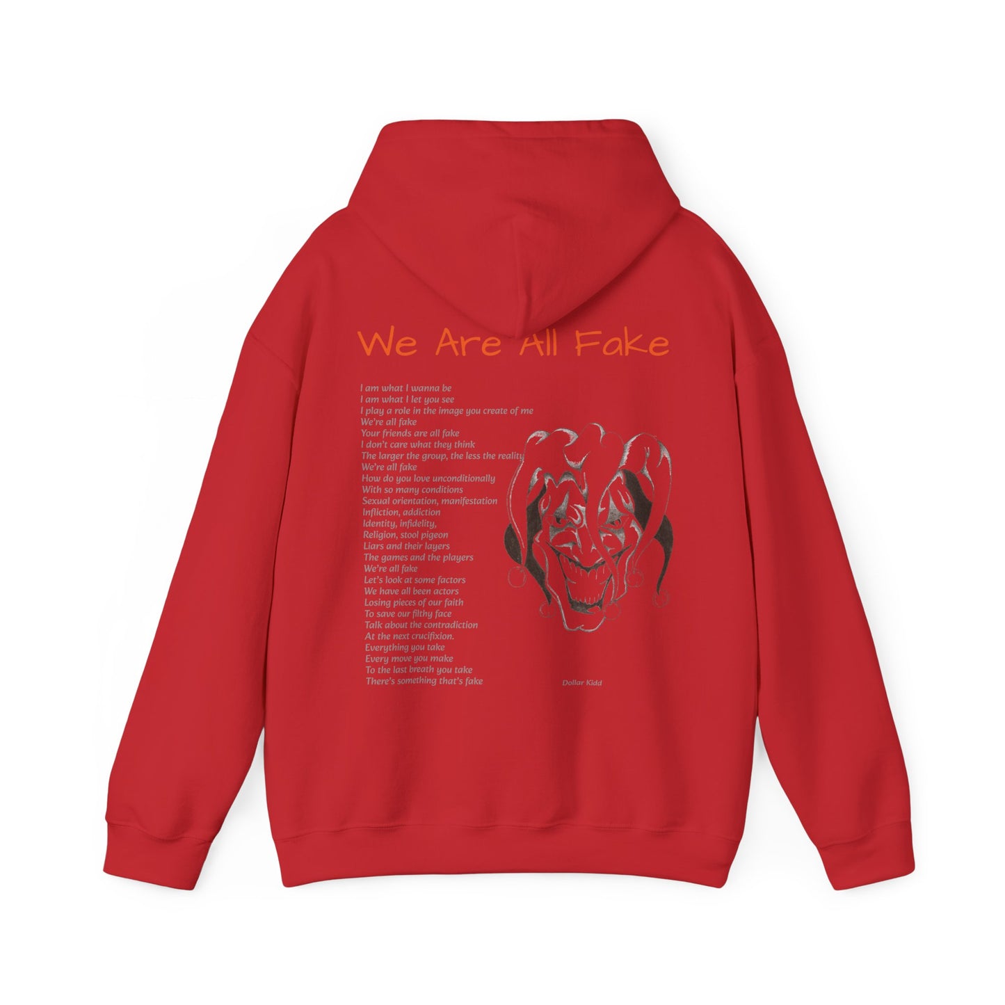 We Are All Fake - Dark Colors Unisex Heavy Blend™ Hooded Sweatshirt