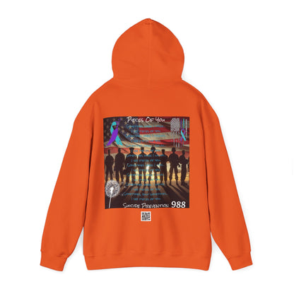 Awareness - Suicide Prevention - 22 Veteran's A Day Unisex Heavy Blend™ Hooded Sweatshirt
