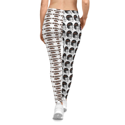 Missiles - Football MOM White Women's Casual Leggings (AOP)