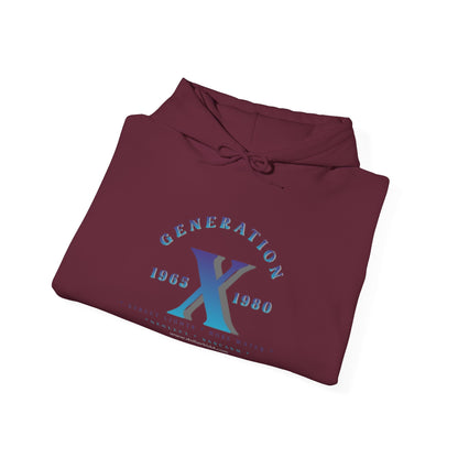 Gen X - 01 Blue Unisex Heavy Blend™ Hooded Sweatshirt