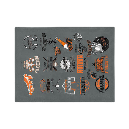 Missiles Nation 02 Velveteen Microfiber Blanket