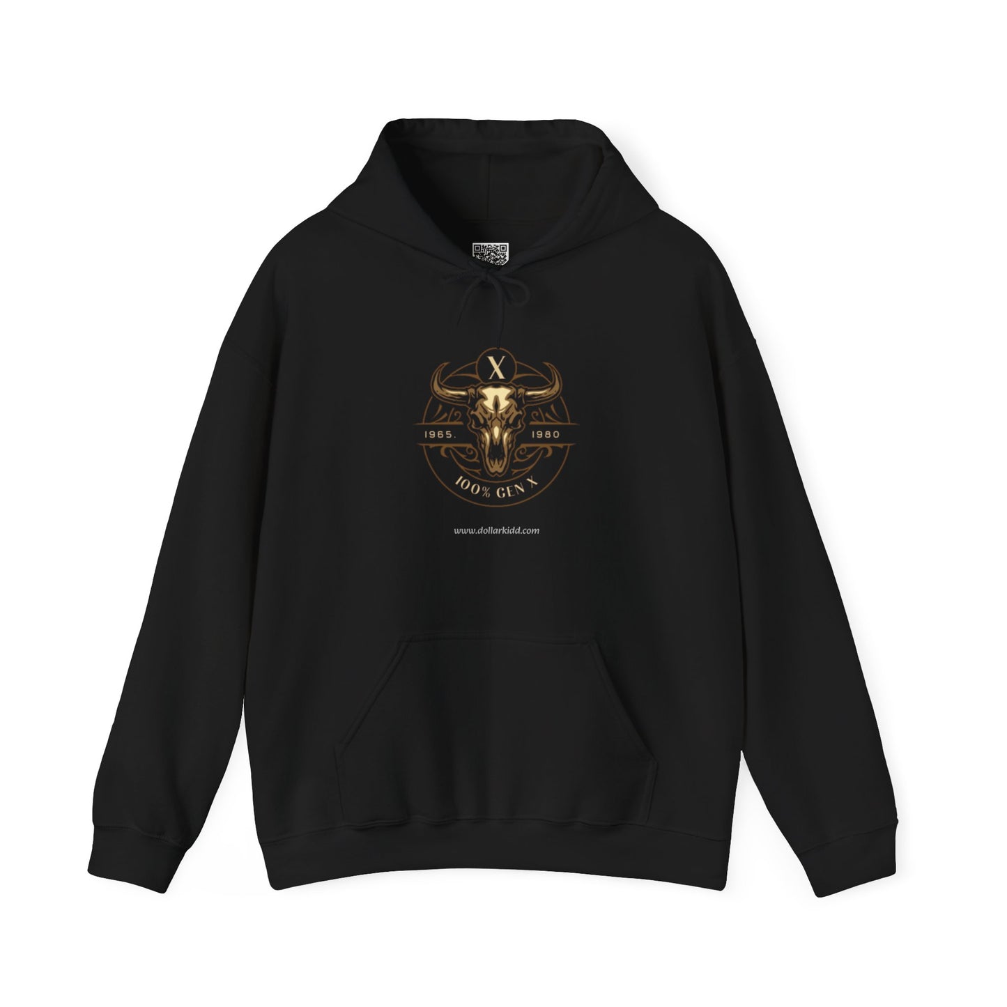 Gen X - Bull Skull A Unisex Heavy Blend™ Hooded Sweatshirt