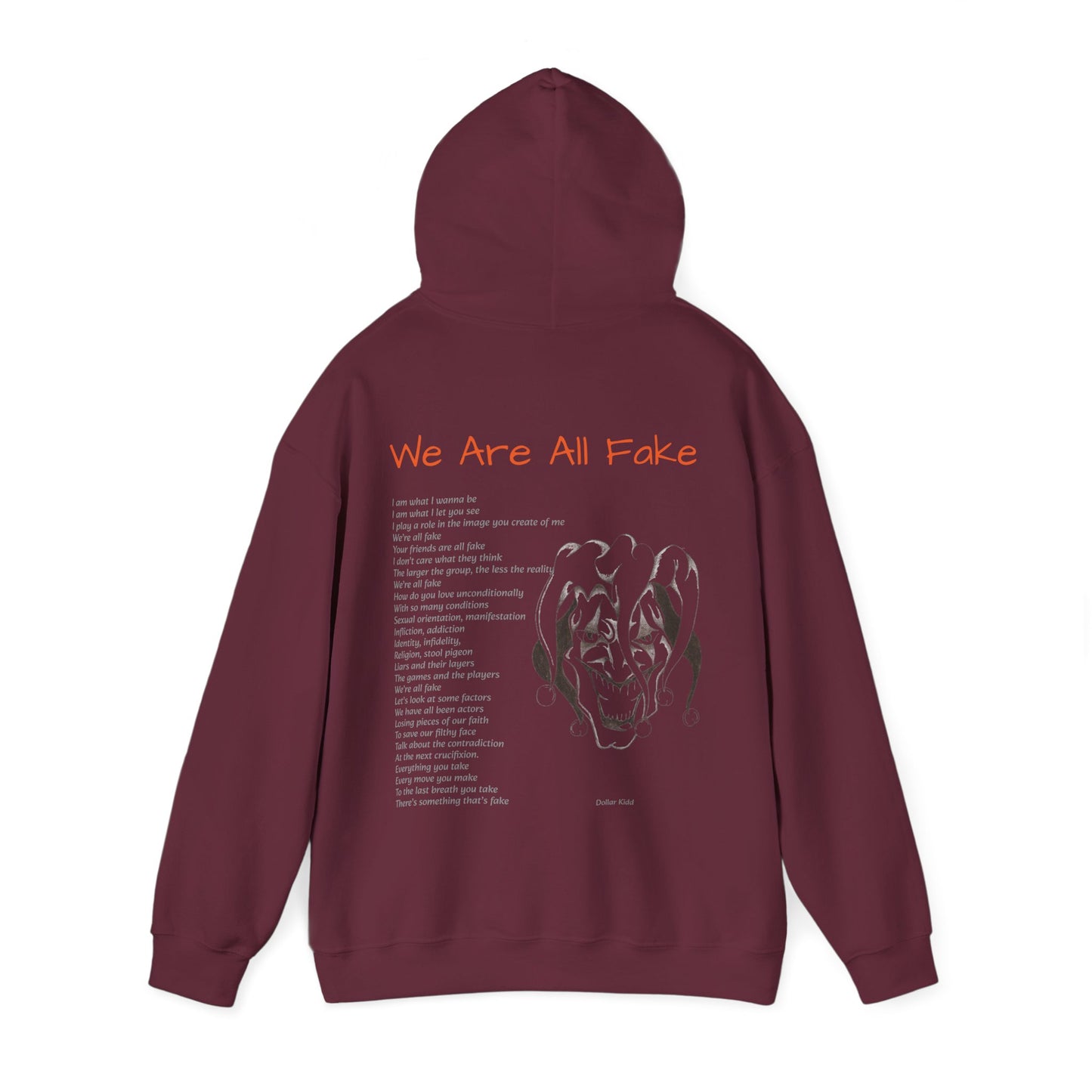 We Are All Fake - Dark Colors Unisex Heavy Blend™ Hooded Sweatshirt