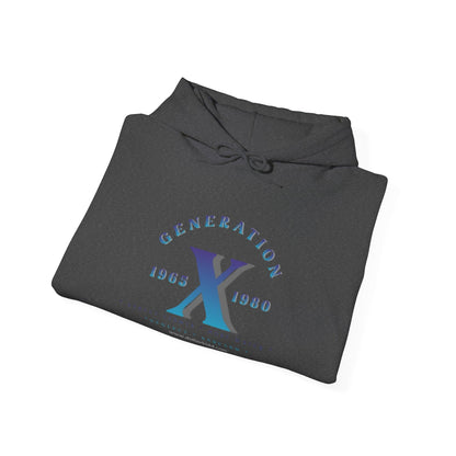 Gen X - 01 Blue Unisex Heavy Blend™ Hooded Sweatshirt