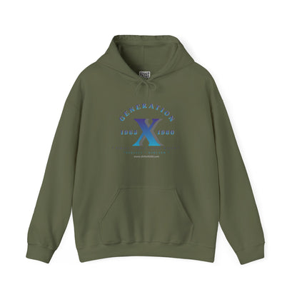 Gen X - 01 Blue Unisex Heavy Blend™ Hooded Sweatshirt