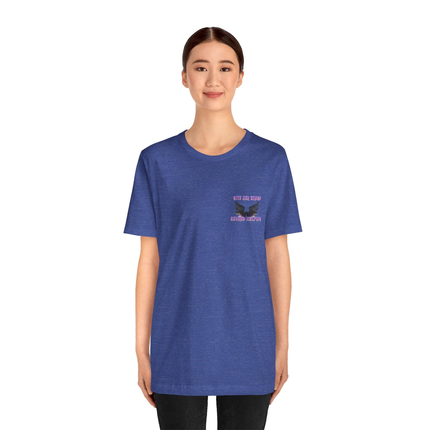 Give Her Wings Unisex Jersey Short Sleeve Tee
