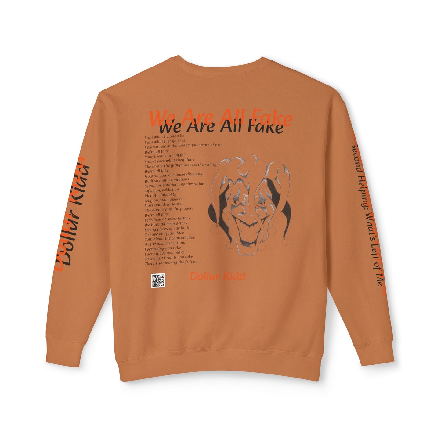 We Are All Fake - Unisex Lightweight Crewneck Sweatshirt