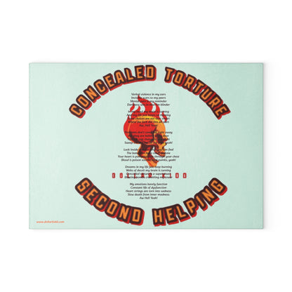 Concealed Torture - Glass Cutting Board