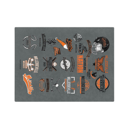 Missiles Nation 02 Velveteen Microfiber Blanket