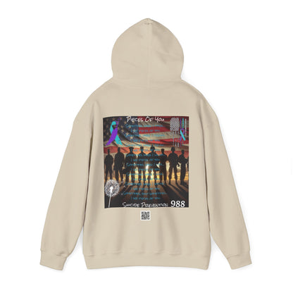 Awareness - Suicide Prevention - 22 Veteran's A Day Unisex Heavy Blend™ Hooded Sweatshirt