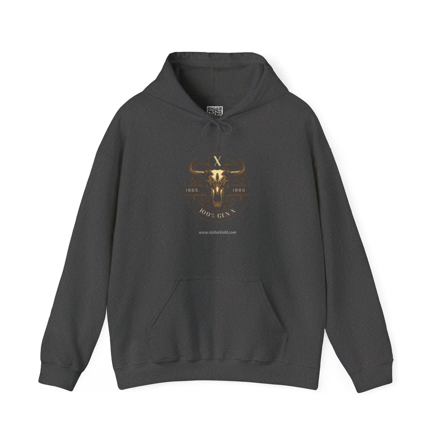 Gen X - Bull Skull A Unisex Heavy Blend™ Hooded Sweatshirt