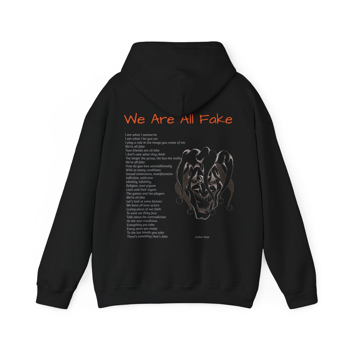 We Are All Fake - Dark Colors Unisex Heavy Blend™ Hooded Sweatshirt